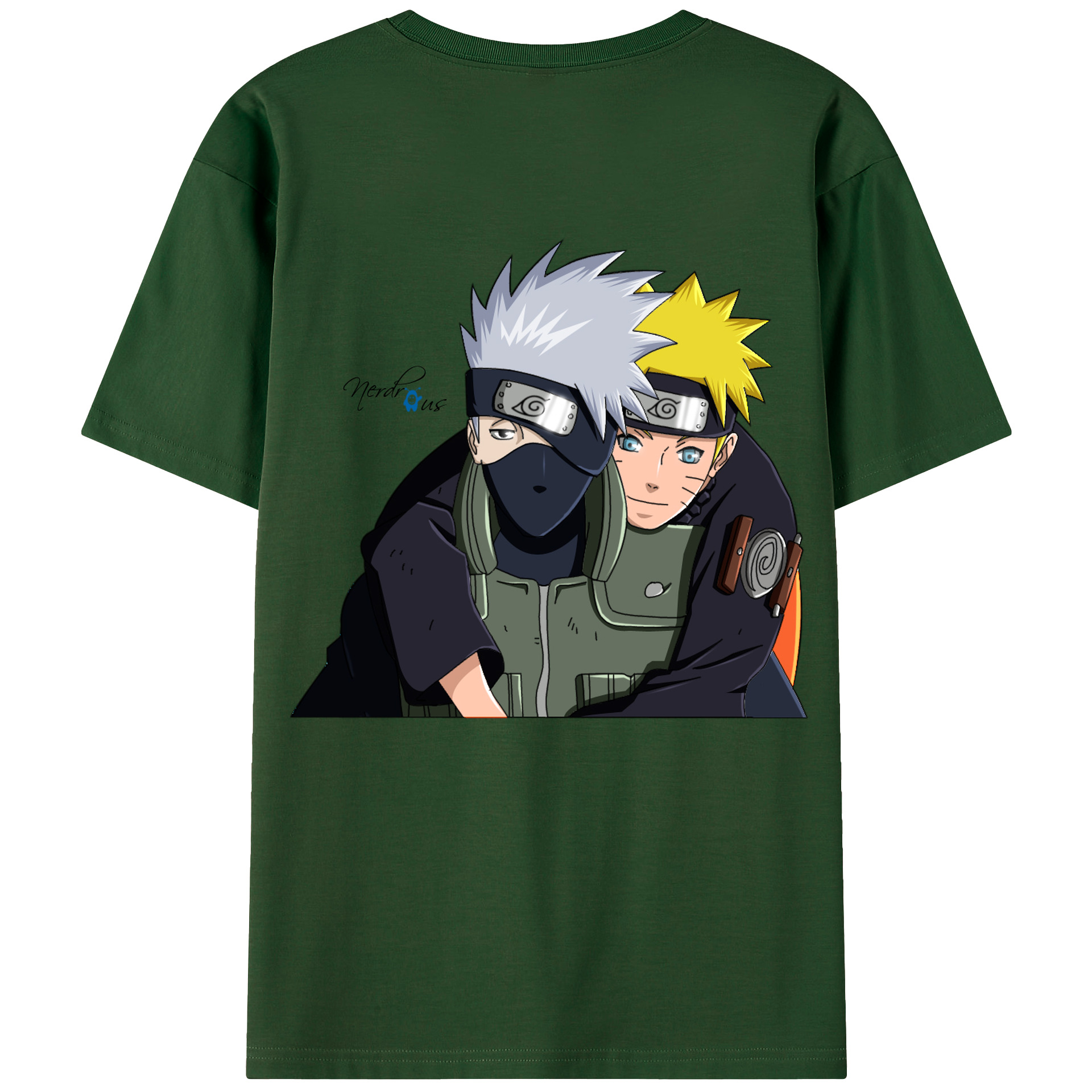 （画像用） NARUTO -ナルト- はたけ カカシ Hatake Kakashi 綿100％半袖Tシャツ（背面プリント）